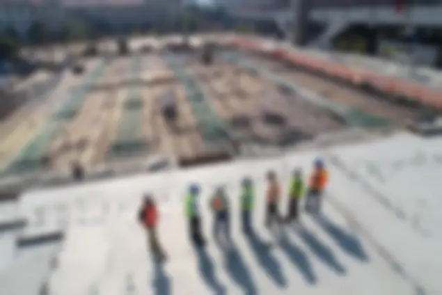 Construction professionals working